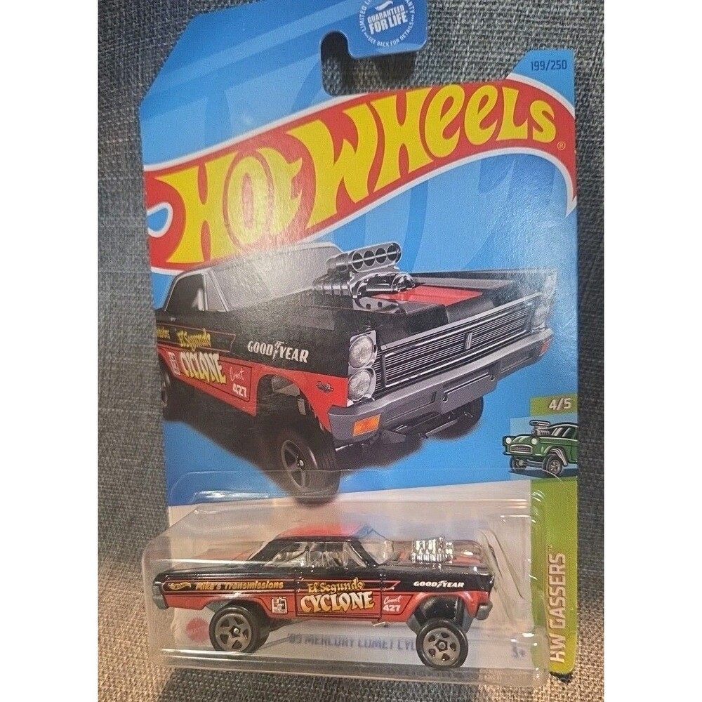 Hot Wheels 65 Mercury Comet Cyclone Black 4/5 HW Gassers 1